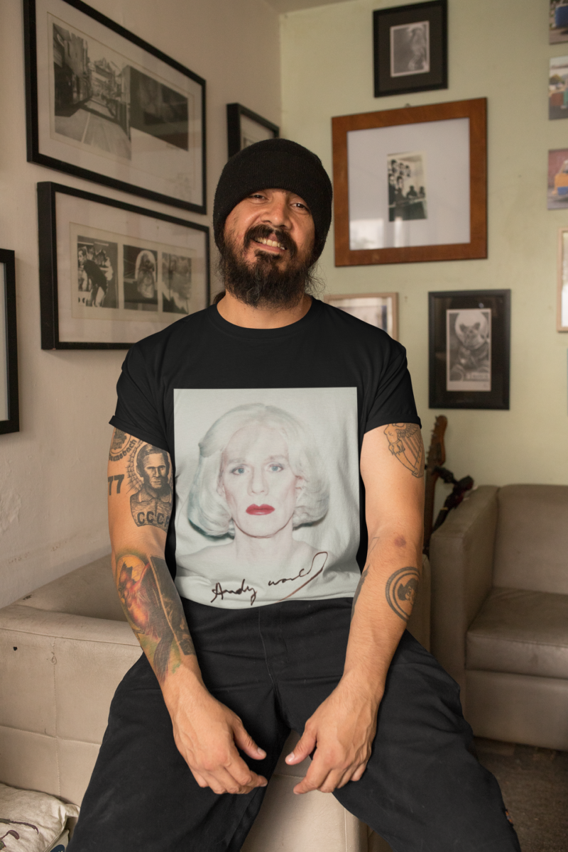 Andy Warhol Drag Polaroid Unisex T-Shirt - Image 2