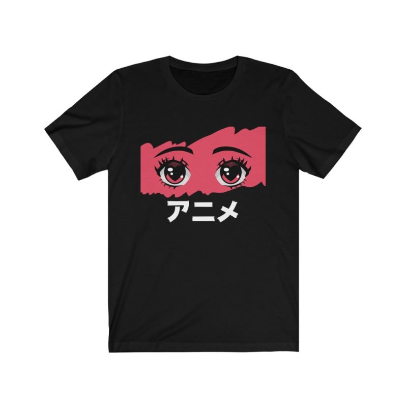 Anime in Japanese - Unisex Jersey Short Sleeve Tee - Image 4