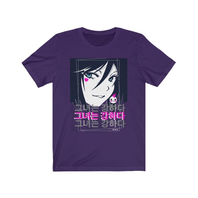 Anime Girl - Unisex Jersey Short Sleeve Tee - Image 10