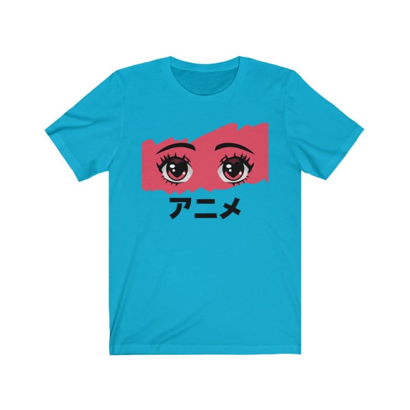 Anime in Japanese - Unisex Jersey Short Sleeve Tee - Image 8