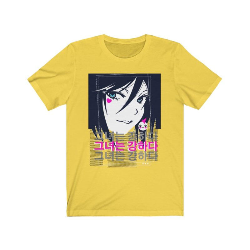 Anime Girl - Unisex Jersey Short Sleeve Tee - Image 4