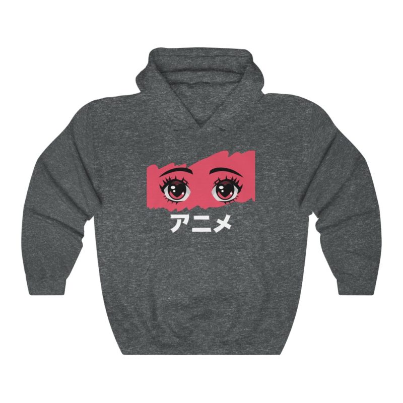 Anime in Japanese text - Unisex Heavy Blend™ Hooded Sweatshirt - Image 4