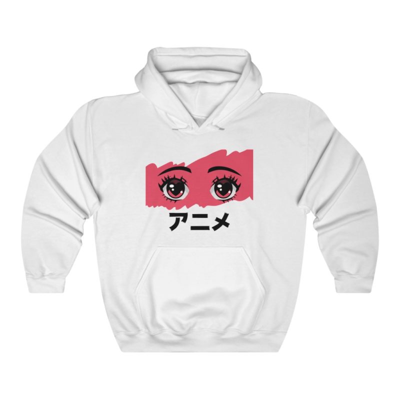 Anime in Japanese text - Unisex Heavy Blend™ Hooded Sweatshirt - Image 2