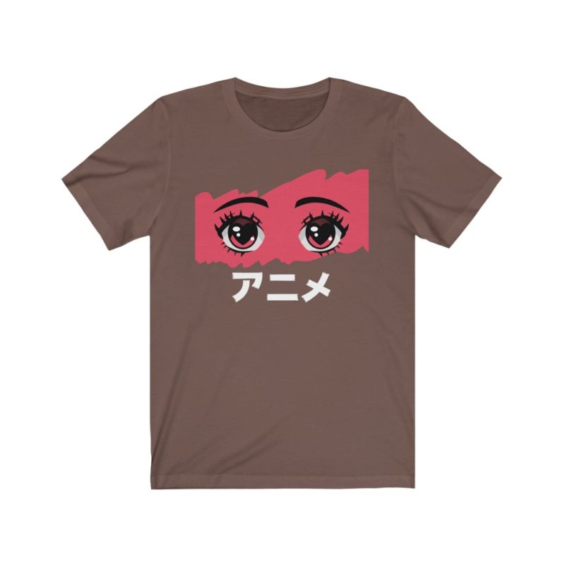 Anime in Japanese - Unisex Jersey Short Sleeve Tee - Image 3