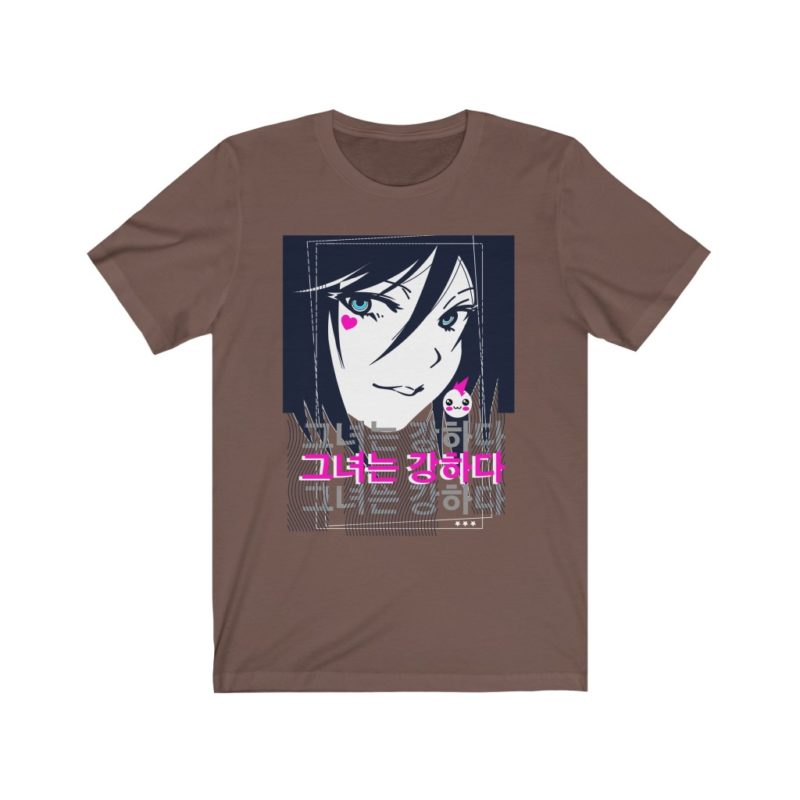 Anime Girl - Unisex Jersey Short Sleeve Tee - Image 3