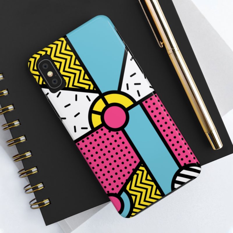 Multicolor Neo Memphis Art Design Case Mate Tough Phone Case - Image 23