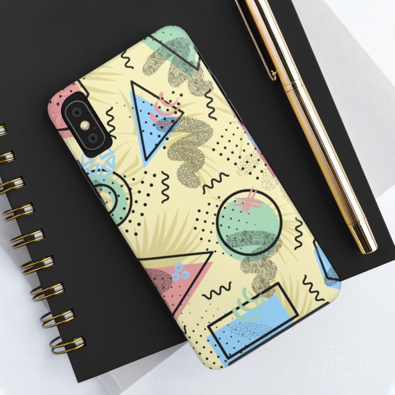 Multicolor Neo Memphis Seamless Case Mate Tough Phone Cases - Image 23