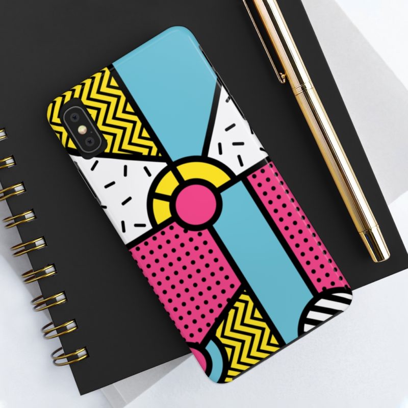 Multicolor Neo Memphis Art Design Case Mate Tough Phone Case - Image 21