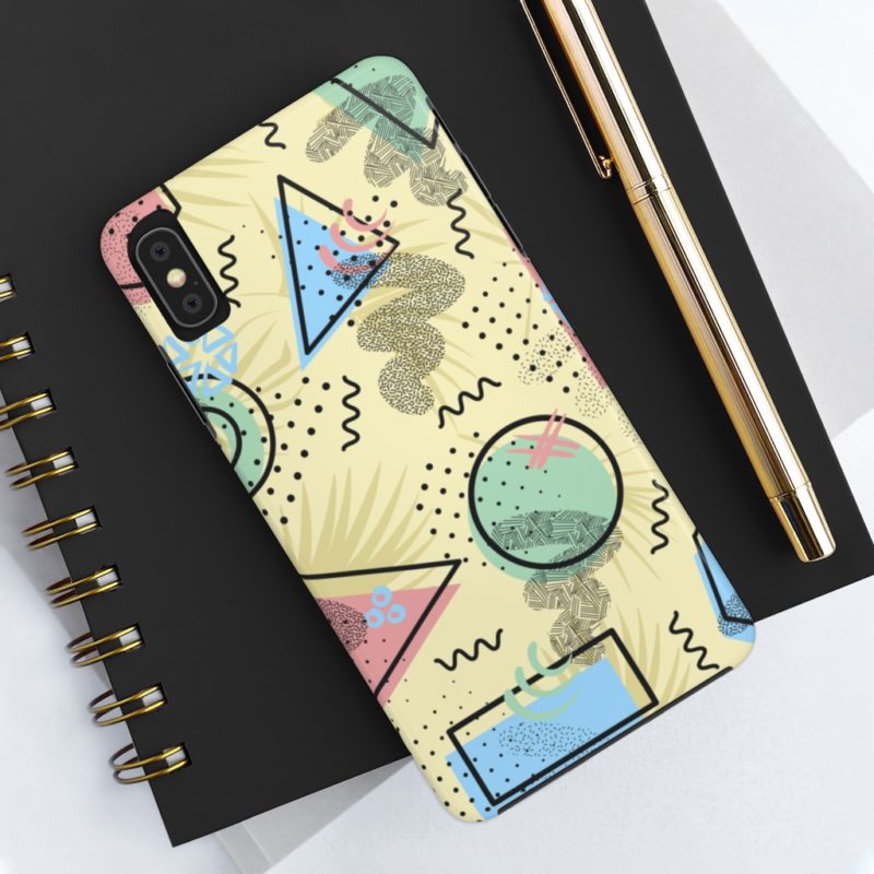 Multicolor Neo Memphis Seamless Case Mate Tough Phone Cases - Image 21