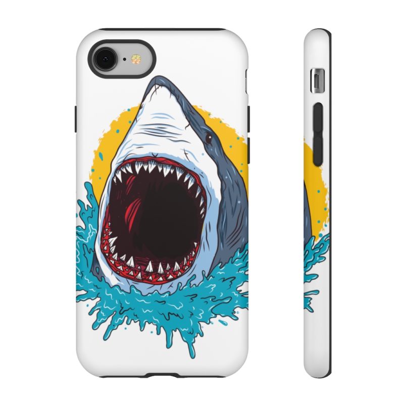 Open Mouth Great White Shark Tough Phone Case - Image 24