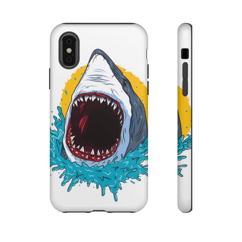 Open Mouth Great White Shark Tough Phone Case - Image 22