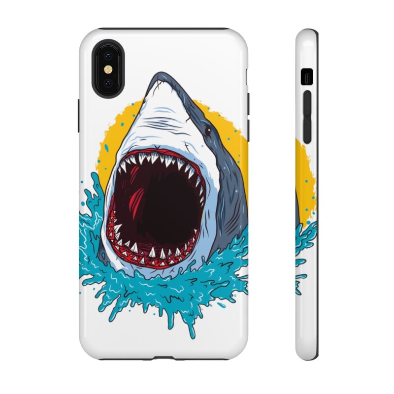 Open Mouth Great White Shark Tough Phone Case - Image 19