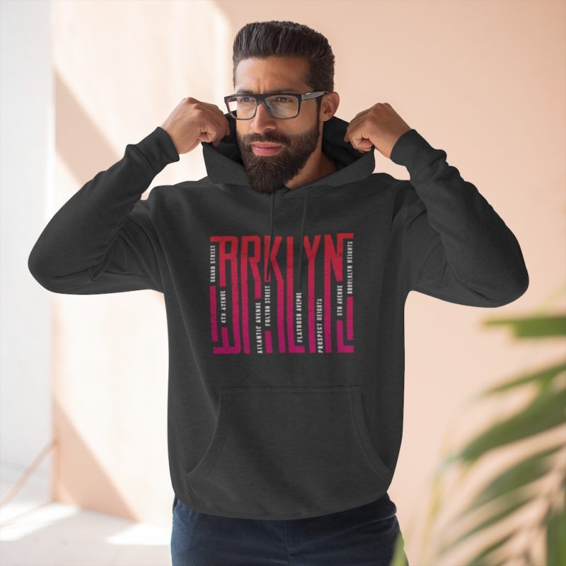 Brooklyn NYC borough Hoodie - Unisex Premium Pullover Hoodie - Image 8
