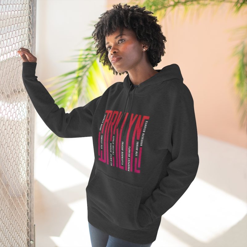 Brooklyn NYC borough Hoodie - Unisex Premium Pullover Hoodie - Image 3