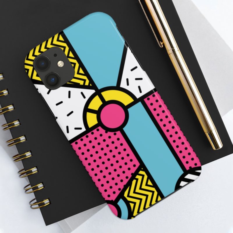 Multicolor Neo Memphis Art Design Case Mate Tough Phone Case - Image 10