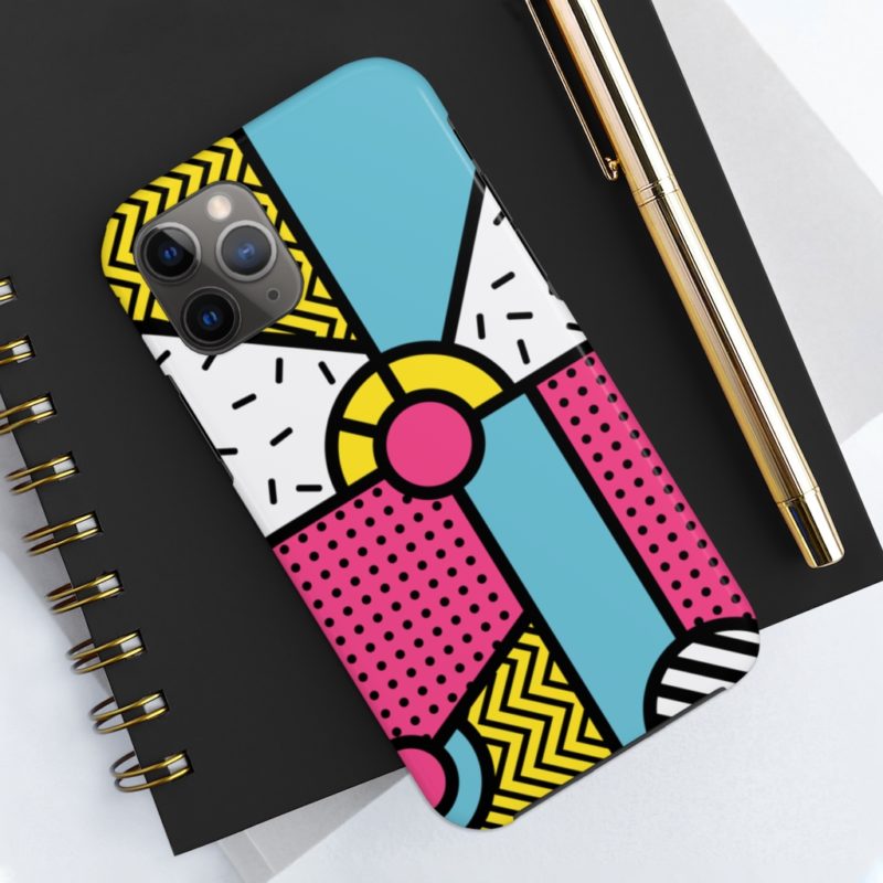 Multicolor Neo Memphis Art Design Case Mate Tough Phone Case - Image 12