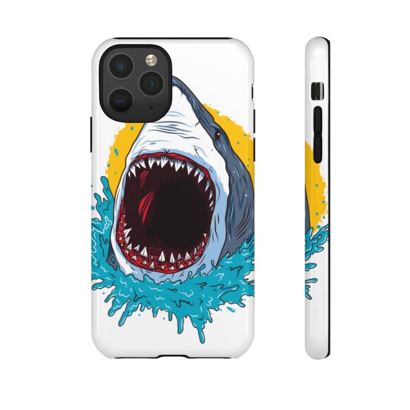 Open Mouth Great White Shark Tough Phone Case - Image 11