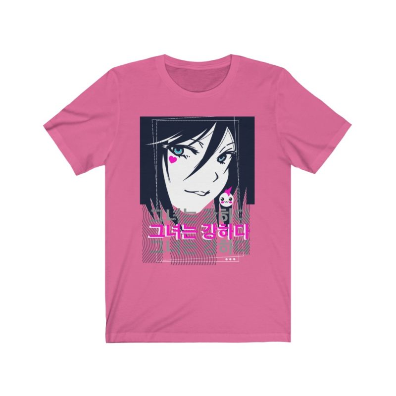 Anime Girl - Unisex Jersey Short Sleeve Tee - Image 11