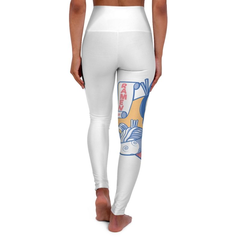 Ramen Lady - High Waisted Yoga Leggings - Image 2