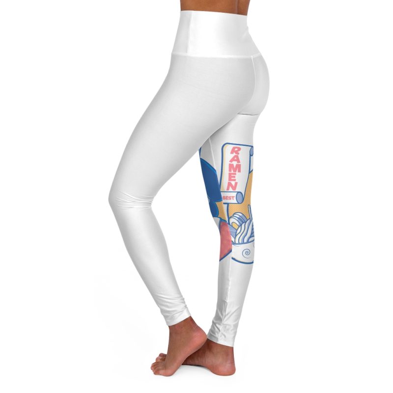 Ramen Lady - High Waisted Yoga Leggings - Image 3