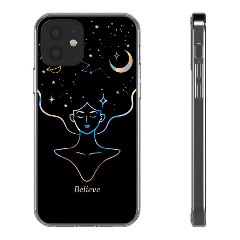 Mind Body and Space Clear Phone Case - Image 19