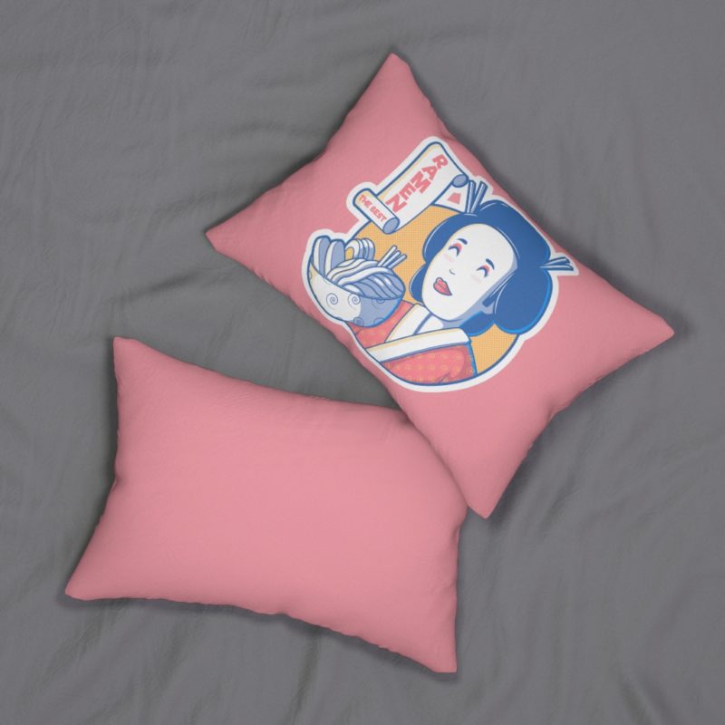 Ramen Lady - Spun Polyester Lumbar Pillow - Image 4