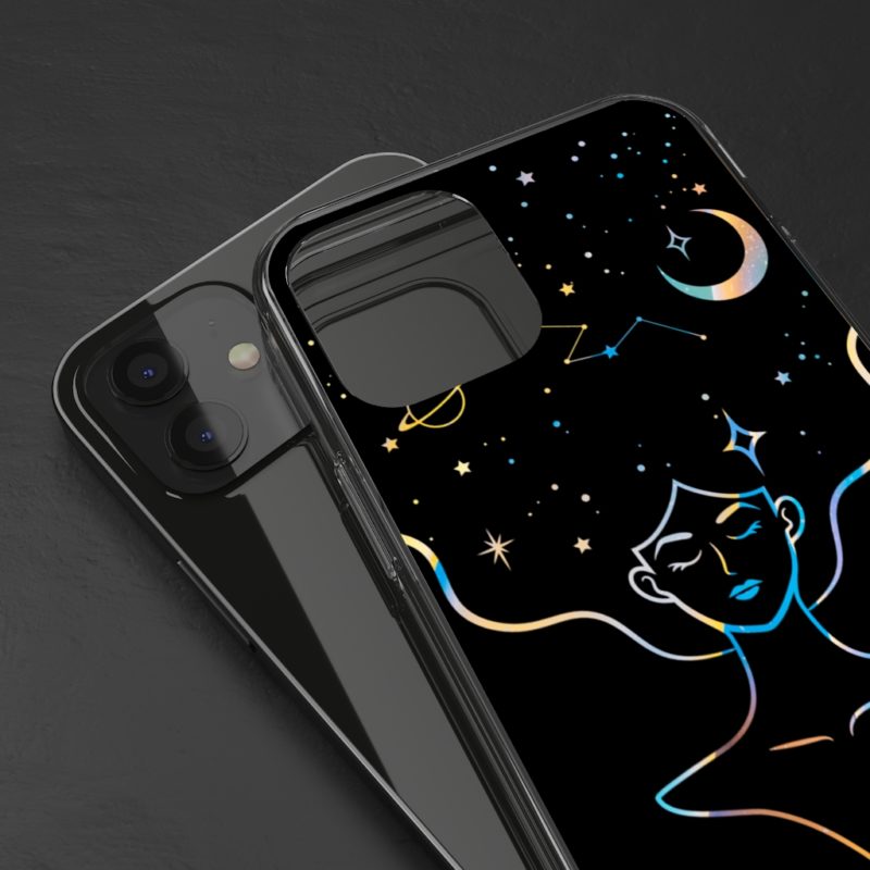 Mind Body and Space Clear Phone Case - Image 2