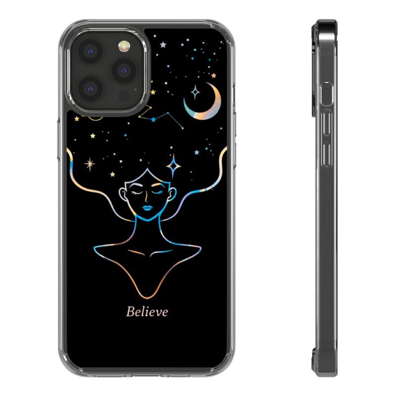 Mind Body and Space Clear Phone Case - Image 33