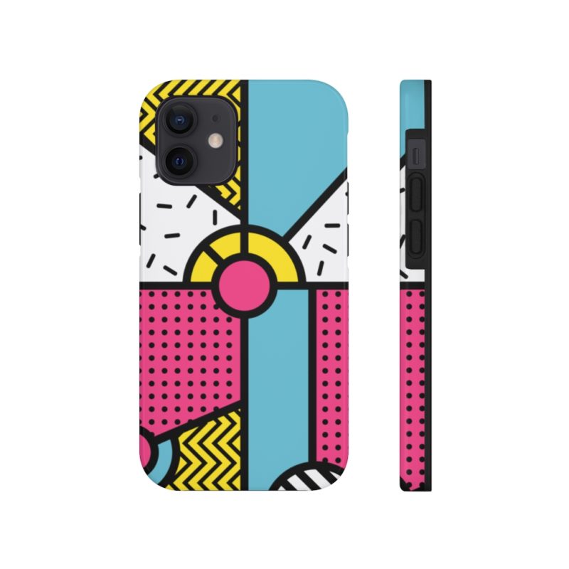 Multicolor Neo Memphis Art Design Case Mate Tough Phone Case - Image 3