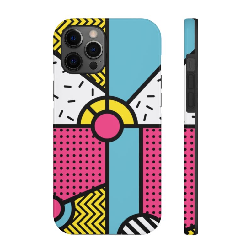 Multicolor Neo Memphis Art Design Case Mate Tough Phone Case - Image 7