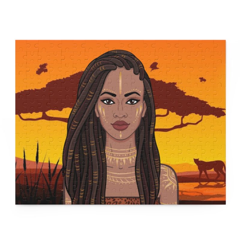 Puzzle of Illustration of African Beauty (252 piece)