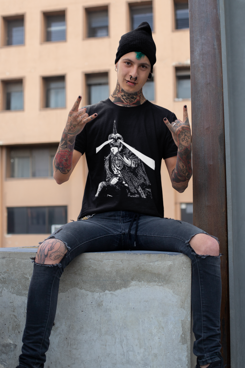 Punk Rock Laser Eyes - Unisex Jersey Short Sleeve Tee - Image 2