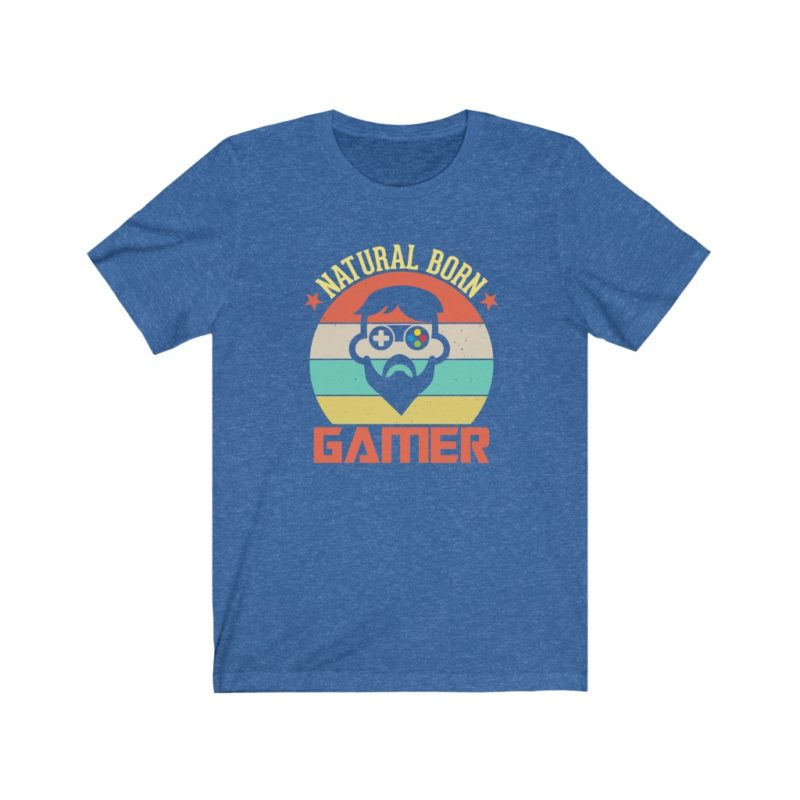 Natural Born Gamer - Unisex Jersey Short Sleeve Tee - Image 5