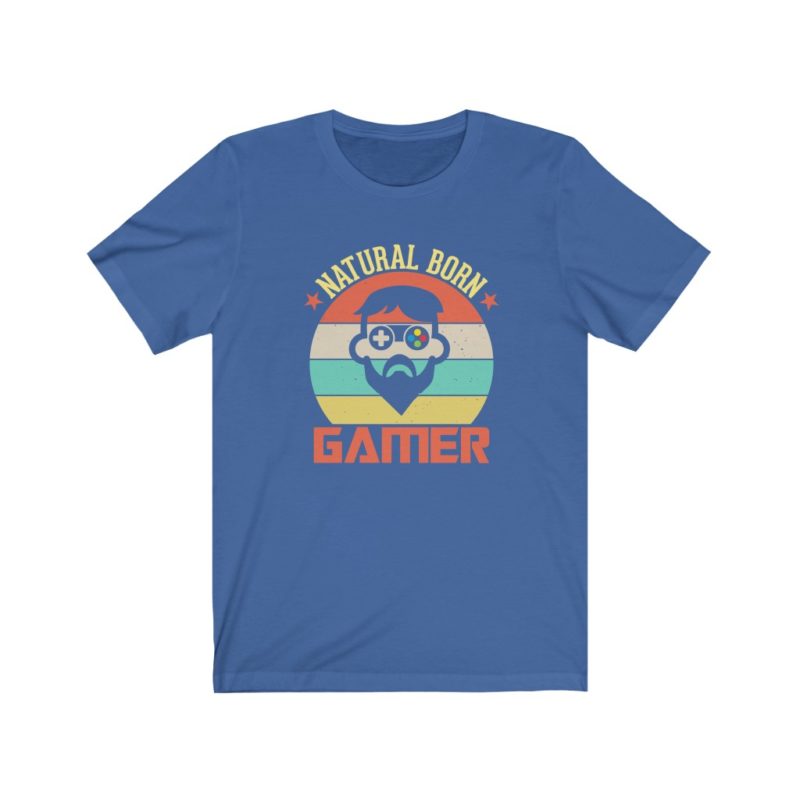 Natural Born Gamer - Unisex Jersey Short Sleeve Tee - Image 4