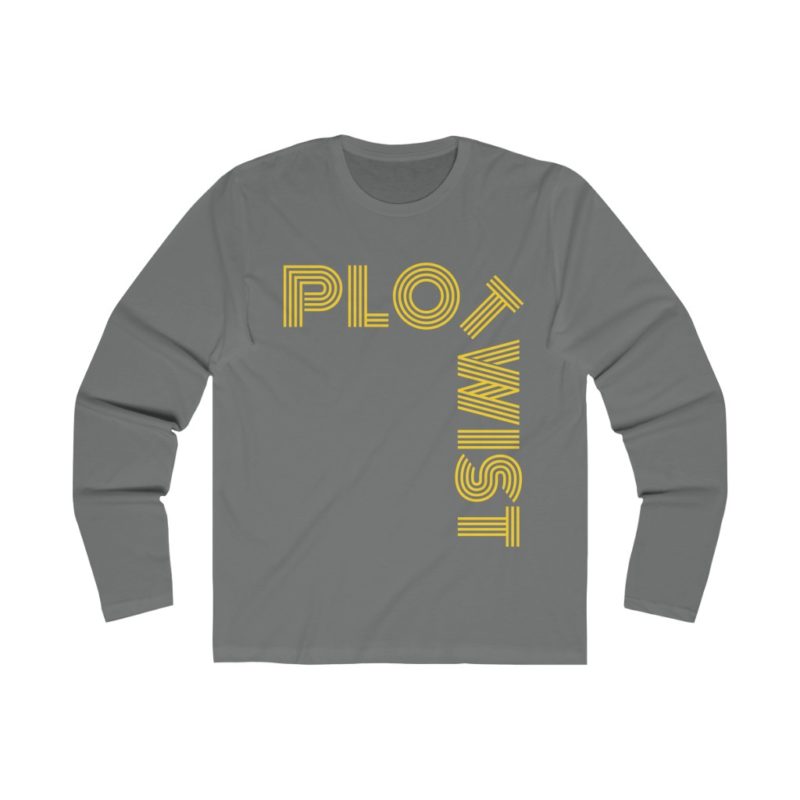 Plot Twist - Men's Long Sleeve Crew Tee - Image 3