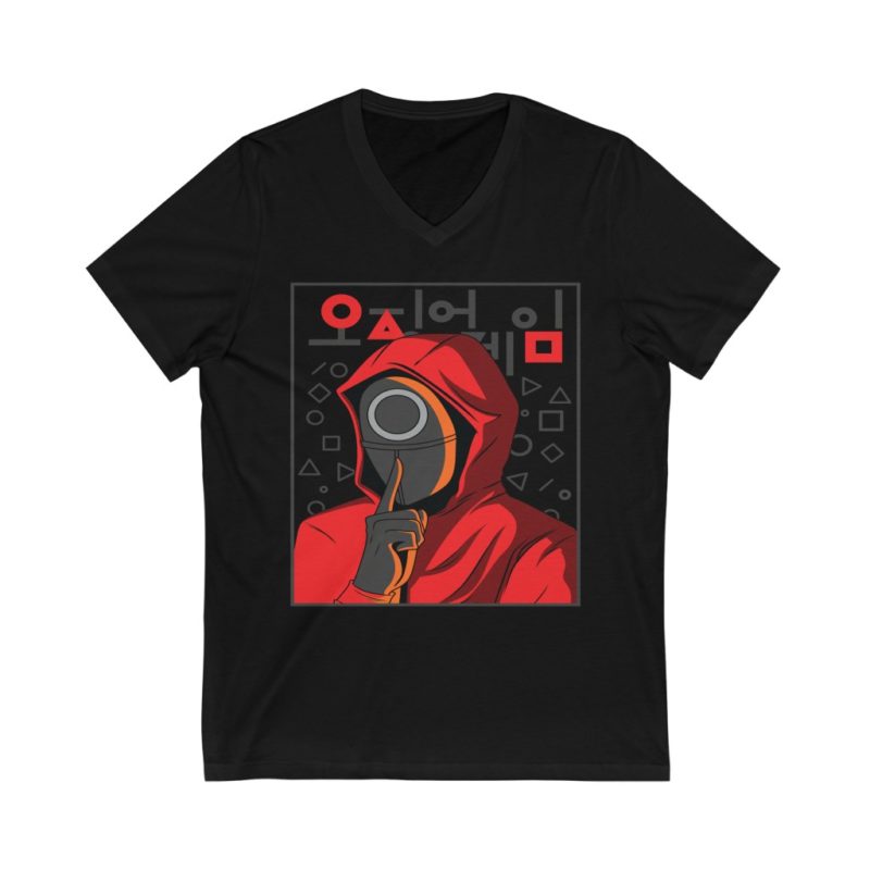 Squid Game Inspired Unisex Jersey Short Sleeve V-Neck Tee