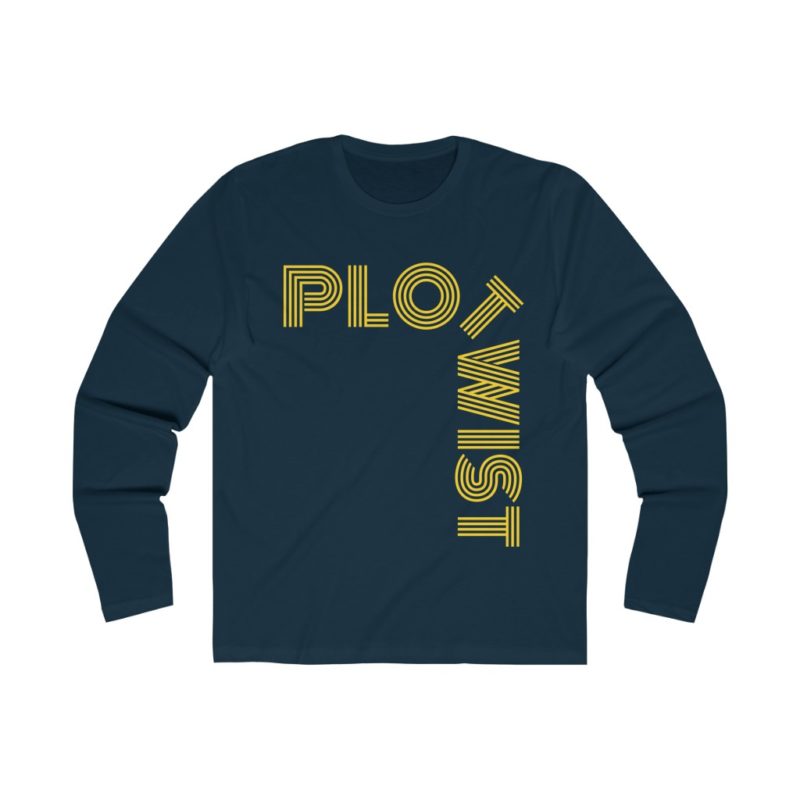 Plot Twist - Men's Long Sleeve Crew Tee - Image 5