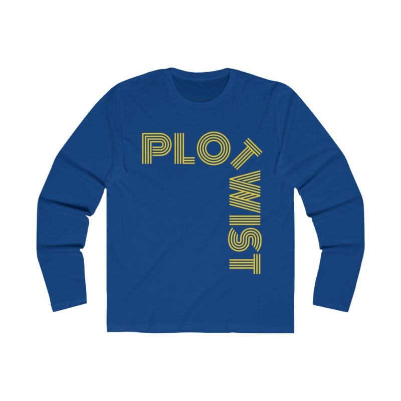 Plot Twist - Men's Long Sleeve Crew Tee - Image 4