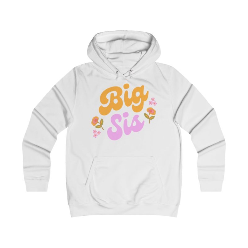 Big Sis - Girlie College Hoodie - Image 2