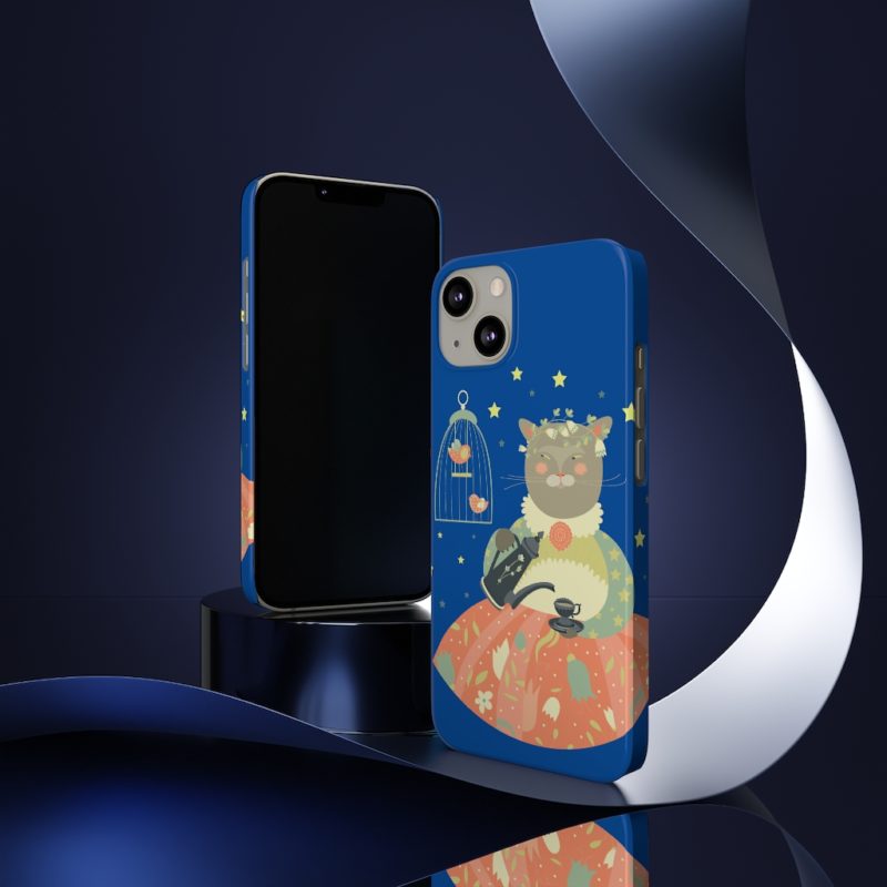 Pretty Miss Kitty Serving Tea - Barely There Phone Cases - Image 4