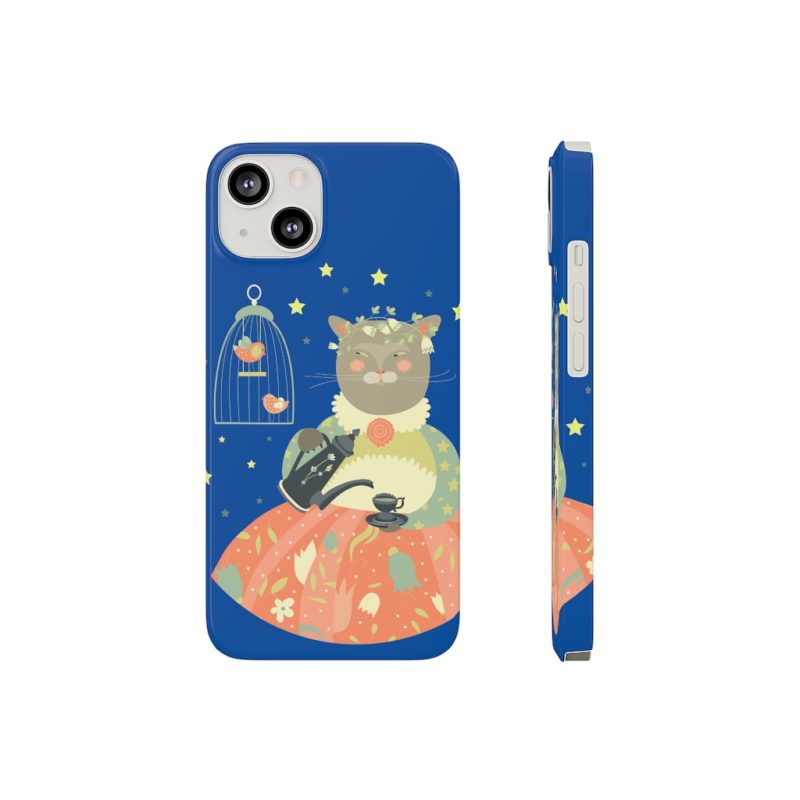 Pretty Miss Kitty Serving Tea - Barely There Phone Cases - Image 3
