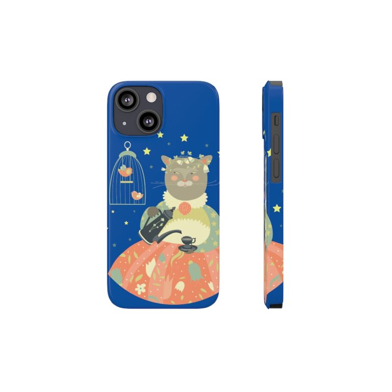 Pretty Miss Kitty Serving Tea - Barely There Phone Cases - Image 5
