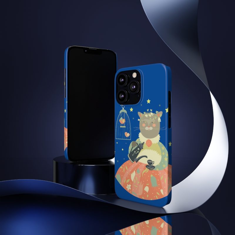 Pretty Miss Kitty Serving Tea - Barely There Phone Cases - Image 8