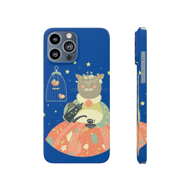 Pretty Miss Kitty Serving Tea - Barely There Phone Cases - Image 9