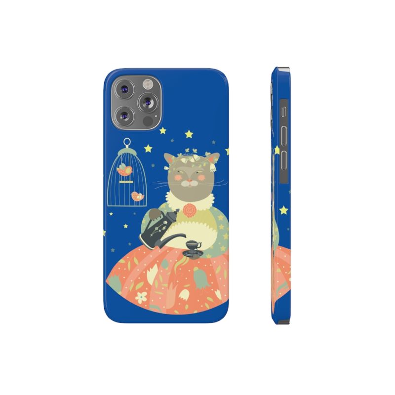 Pretty Miss Kitty Serving Tea - Barely There Phone Cases - Image 2