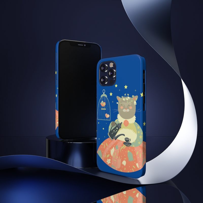 Pretty Miss Kitty Serving Tea - Barely There Phone Cases