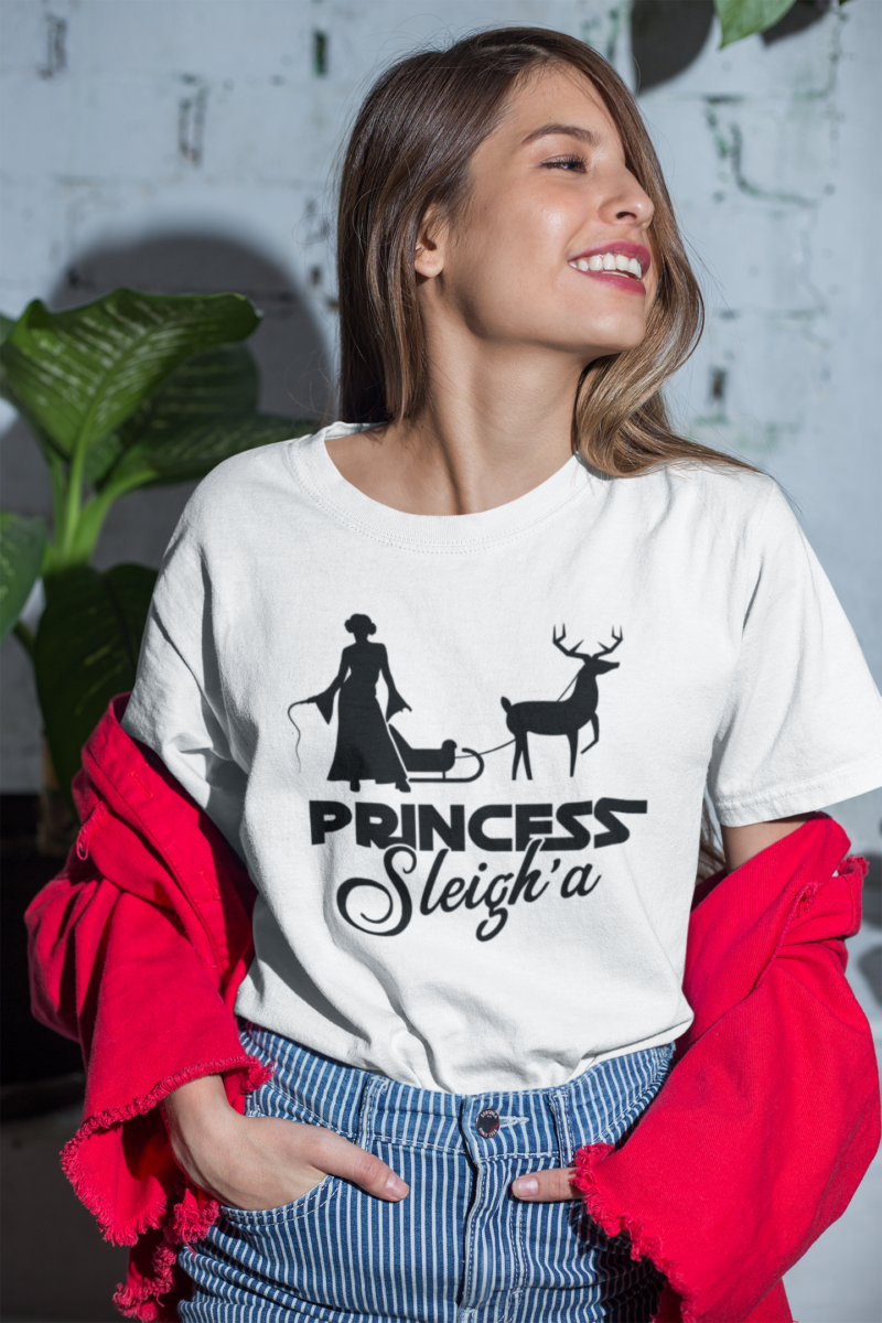 Princess Sleigh-A Unisex Jersey Short Sleeve Tee - Image 2