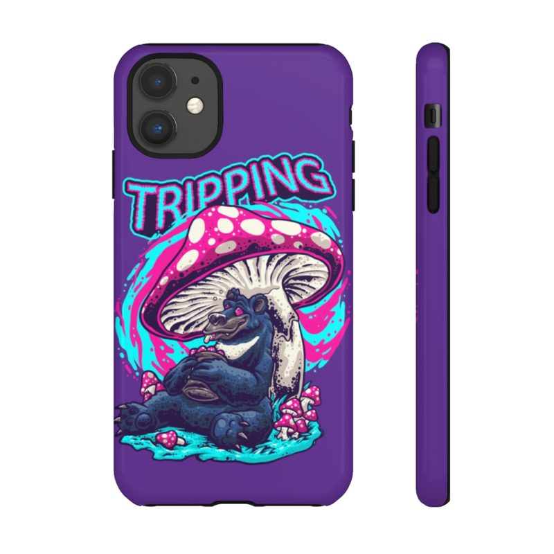 Tripping Bear Mushroom - iPhone Case