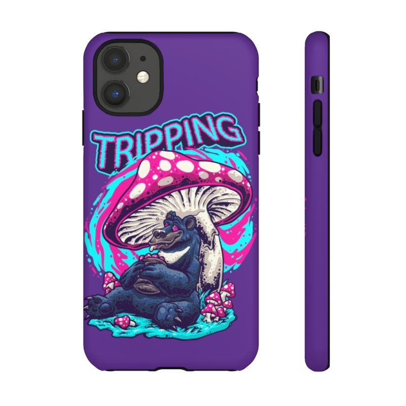Tripping Bear Mushroom - iPhone Case - Image 2