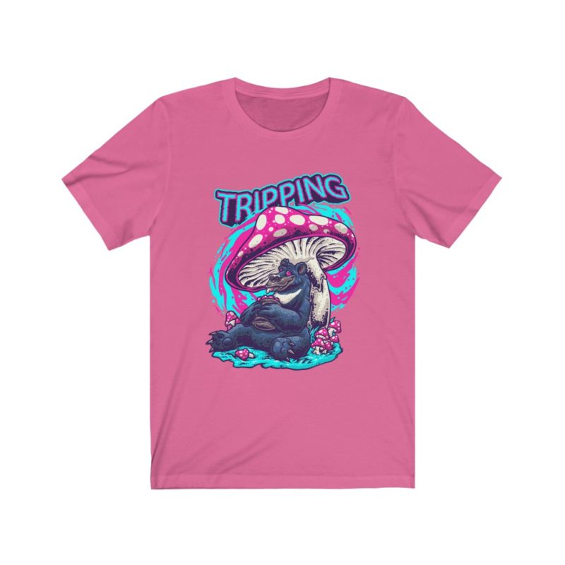 Tripping Bear Under A Shroom - Unisex Jersey Short Sleeve Tee - Image 6